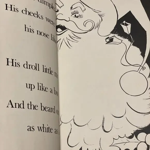 The Night Before Christmas Story Coloring Book Giant Size Clement C Moore 1974 - Picture 6 of 9